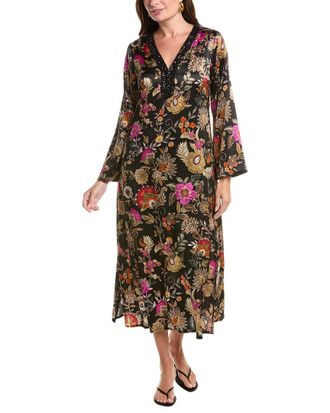 Johnny Was Judith Silk Maxi Dress