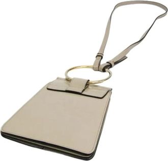 Chlo&eacute; Pre-owned Mini Bag - Dames - Vintage Mini Tas - Beige - ONE Size - Leer - Vintage