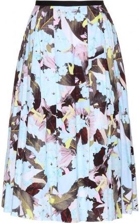 Erdem Imari Pleated Midi Skirt Size L