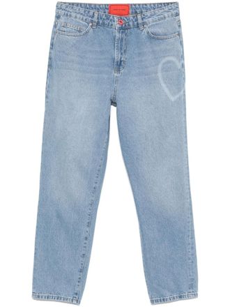 Vision Of Super heart-print jeans - Blue