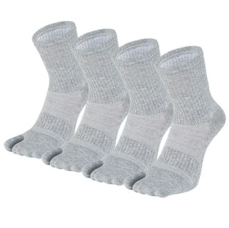 Fasot Mens Tabi Socks Flip Flop Split Toe Big Toe Cotton Athletic 4 Pack 6 Pack, Color 21, Large