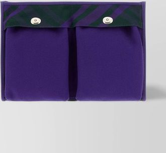 Burberry canvas printed clutch bag