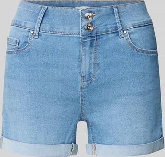 Only Regular Fit Jeansshorts aus Baumwoll-Mix Modell CARMEN in Jeansblau, Gr&ouml;&szlig;e XL