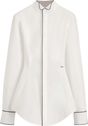 Dior FITTED COTTON POPLIN BLOUSE - Christian Dior - Woman