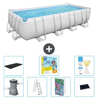 Bestway Piscina Bestway Power Steel Rectangular - 488x244x122 Cm - 8-piezas S582