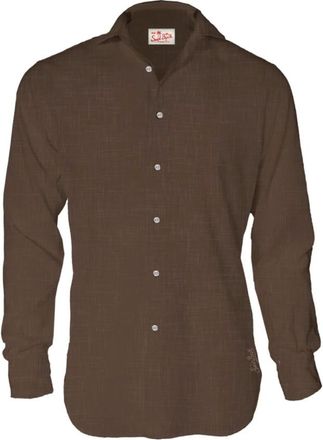 MC2 Saint Barth Heren, Overhemden, Bruin, Maat: XL