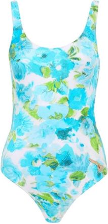 Chlo&eacute; One-piece, female, Blue, Size: XS Printed Swimsuit
