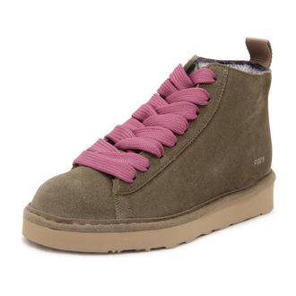 Panchic Lace-up Boots, female, Green, Size: 6 US P001 Ankle Boot