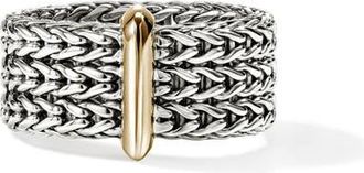 John Hardy Icon Ring in Silver And Gold at Nordstrom, Size 7