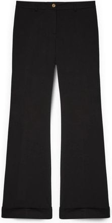 Fiorella Rubino Straight Broeken - Dames - Wijde Broeken - Zwart - XL - Broeken