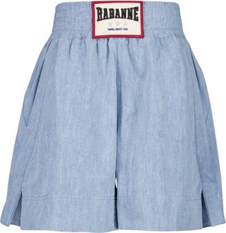 Paco Rabanne Dames, Korte broeken, Blauw, Maat: 2XS Denim