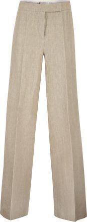 Max Mara Mxsginnico Ma&szlig;geschneiderte Hose aus reinem Leinen