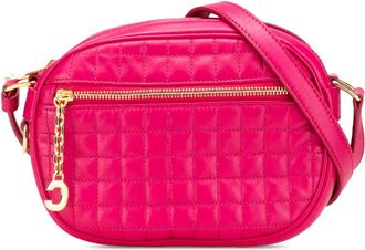 Celine Pre-owned Celine Quilted Calfskin C Charm Crossbody Ladies U-AN-1109