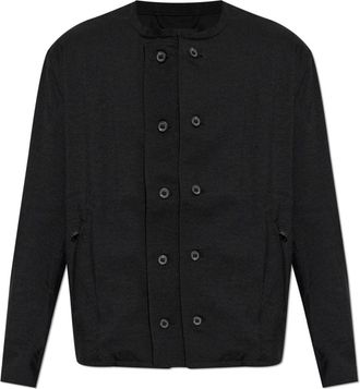 Yohji Yamamoto Sport Uniform Adaptive Collarless Blouson - Heren - Zomerjassen - Zwart - 2XL - Polyester - Jassen