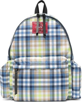 Vivienne Westwood Medium George Check-pattern Logo-patch Backpack