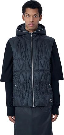 Moncler Geocamo Flight Quilted Hooded Gilet - Heren - Bodywarmers - Zwart - S - Jassen
