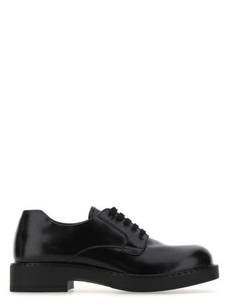ローファー・オックスフォード PRADA Women Laced up Shoes 1F794NF005068F0002 Black Prada Women's Oxford Shoe, Size 40 EU