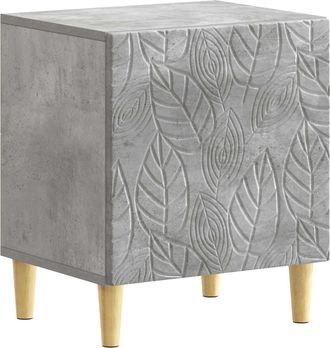 vidaXL Mesita De Noche Gris Hormig&oacute;n 43 X 34,5 X 50 Cm Vidaxl