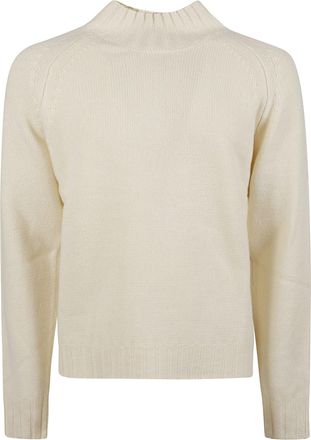 Aragona Raglan Sleeve Pure Cashmere Turtleneck Sweater
