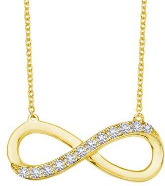Lafonn Simulated Diamond Infinity Pendant Necklace in Gold at Nordstrom Rack