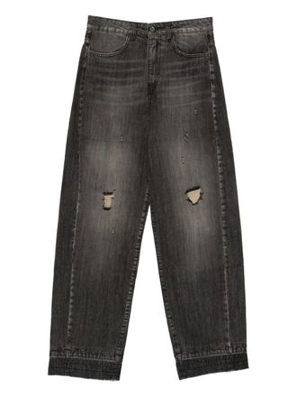 So Allure distressed trousers - Grigio
