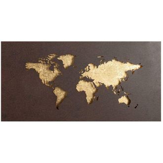 Lucande LED Wall Light World made of Metal for Living Room & Dining Room