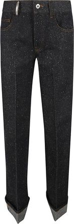 Burberry Blauwe Stijlvolle Broek - Dames - Regular Fit Jeans - Blauw - W25 - Katoen - Jeans