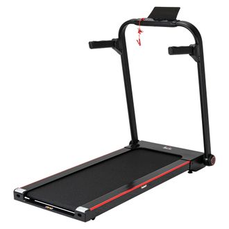 HOMCOM Electric Folding Treadmill w/ Wheels - Safety Button and LED Monitor | TJ Hughes
