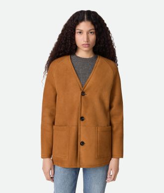 Bottega Veneta Cappotto In Shearling Di Lana Merino Feltrata - Bottega Veneta