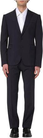 Emporio Armani Single Breasted Suits, male, Blue, 2XL, Classic Two-Piece Suit