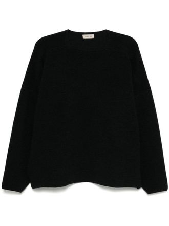 Fear of God Ottoman straight neck jumper - men - Virgin Wool - L - Black