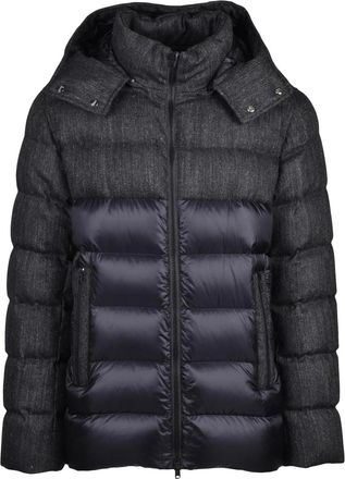Herno Black Quilted Polyamide Down Jacket