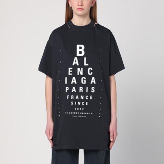 Balenciaga Optical black oversized T-shirt