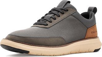 Cole Haan Grand Remix Sneakers Mens Lace-up Boots Magnet/British Tan/Oat : 14 D - Medium, Leather