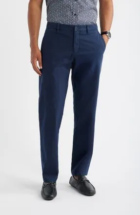 Nordstrom Straight Stretch Cotton Chinos in Navy Still at Nordstrom Rack, Size 38 X 32