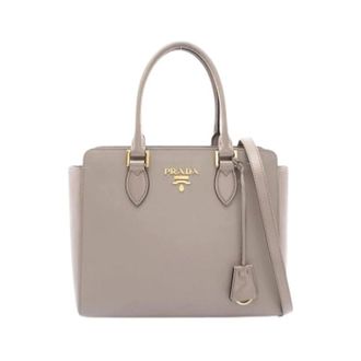 Prada Pre-owned Handbags, female, Beige, Size: ONE SIZE Pre-owned Vintage Handbag