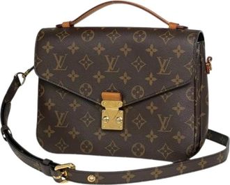 Louis Vuitton Pre-owned Shoulder Bags, female, Brown, Size: ONE SIZE Pre-owned Pochette Metis MM