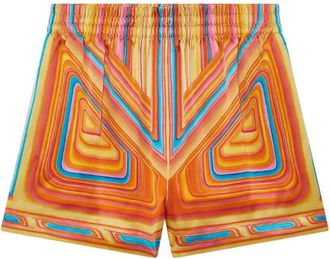Casablanca Grafische Print Elastische Taille Shorts - Dames - Bermuda - Veelkleurig - 2XS - Korte Broeken