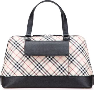 Burberry Pre-owned Womens Plaid Pattern Handbag - Ivory Textile - One Size