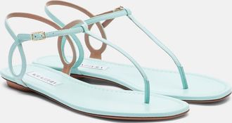 Aquazzura Almost Bare leather thong sandals