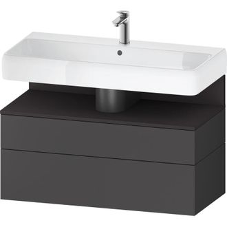 Duravit Duravit - Qatego Mueble Bajo Lavabo, 1 Extra&iacute;ble Y 1 Caj&oacute;n