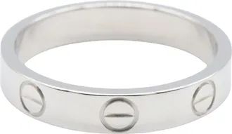Cartier 18K White Gold Small Love Ring 5.25