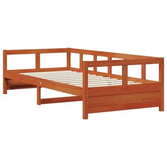 Berkfield Home Durable Daybed without Mattress Wax Brown 90x200 cm Solid Wood Pine