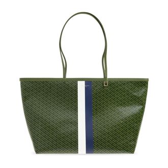 Tory Burch Tory Burch, Tote Bags, female, Green, Size: ONE SIZE The Racer Shopper Bag