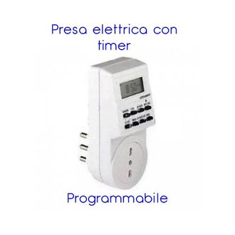 Trade Shop Trade Shop - Toma El&eacute;ctrica Temporizada De 230v Con Temporizador Programable Semanal Y De 24 Horas