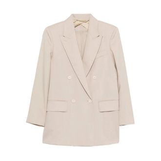 Max Mara Dames, Jassen, Beige, Maat: XL Zijde