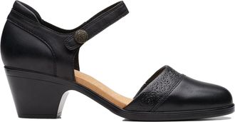 Clarks Womens Emily 2 Ketra, Black (Black Leather), 41 EU Schmal