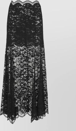 Paco Rabanne lace skirt floral pattern maxi length