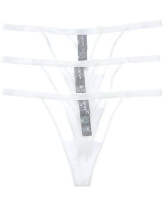 DKNY Dkny 3Pk Monogram Mesh Thong