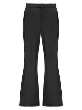 Mani&egrave;re De Voir flared patch pocket leggings - Black
